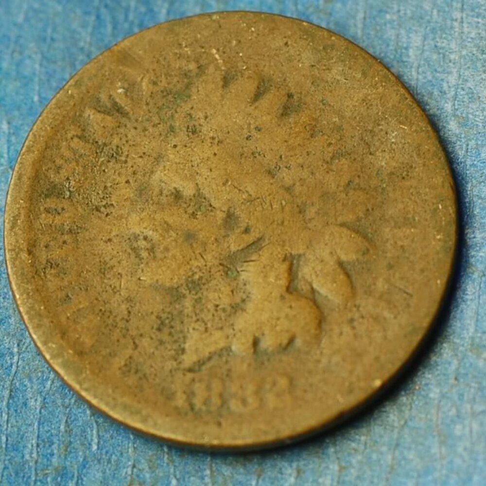 🌟1882 Indian Head Cent Penny 1c Lot w1441🌟WOW OLD!!!